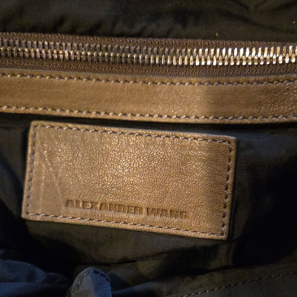 Alexander Wang Grey Leather Shoulder Bag - Picture 6 of 9